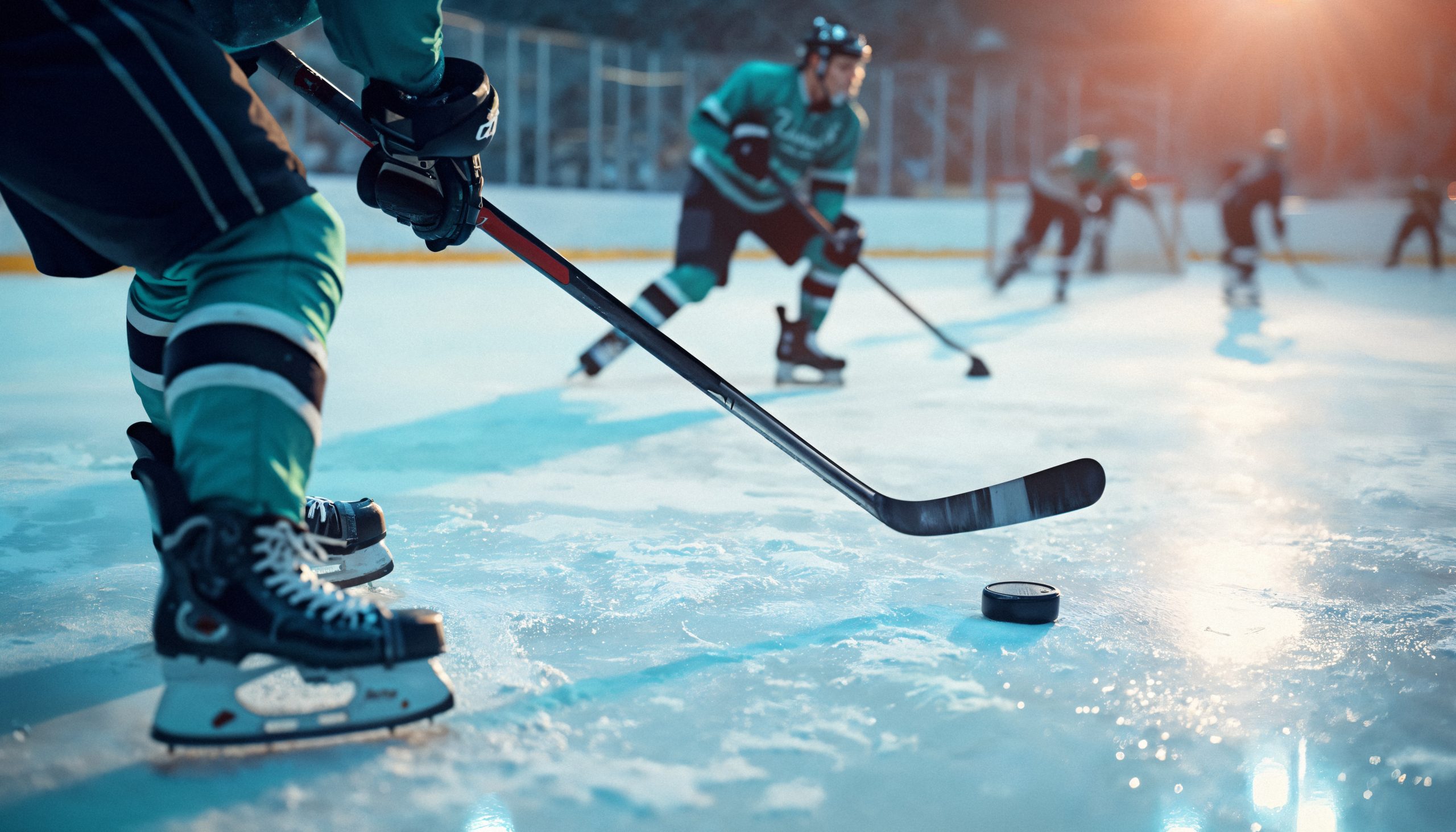 Eishockeyspieler auf dem Eis